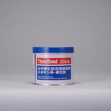 【CAINZ-DASH】スリーボンド エポキシ樹脂系接着剤　湿潤面用　ＴＢ２０８３Ｌ　硬化剤　１ｋｇ　青緑色【別送品】