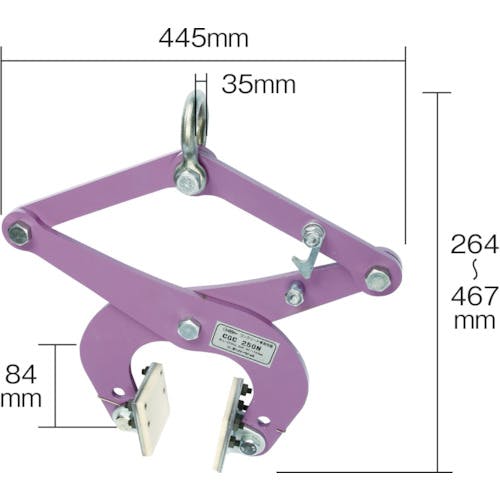 CAINZ-DASH】スーパーツール コンクリート二次製品用吊クランプ（パッド式） 容量：５００ｋｇ CGC-500N【別送品】 | 荷役用品 |  ホームセンター通販【カインズ】