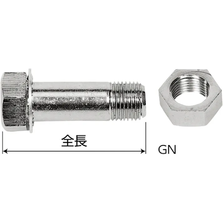 【CAINZ-DASH】スーパーツール ギヤプーラボルト・ナット(4本セット) G、GL、GLL4型用 GN4【別送品】