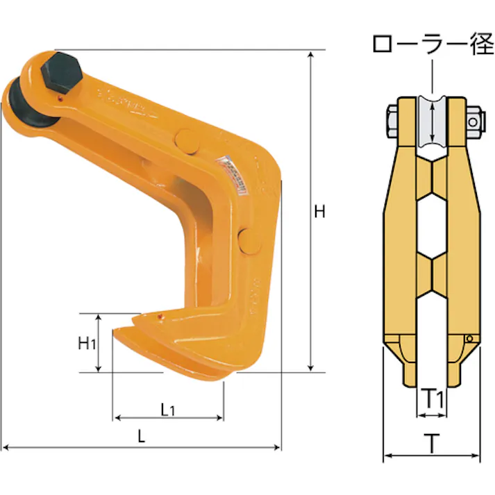 【CAINZ-DASH】スーパーツール 吊フック(スタンダード型)最大板厚80mm HHC2【別送品】