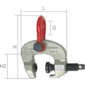 【CAINZ-DASH】スーパーツール スクリューカムクランプ（万能型）容量：１．０ｔｏｎ　クランプ範囲：５０～１００ｍｍ SCC1W【別送品】