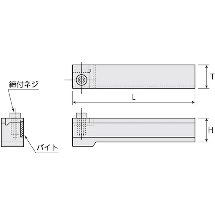 【CAINZ-DASH】スーパーツール 切落しツールホルダー(バイト付)ホルダー寸法:W18×H20×L115 適合バイト:KST10 K19S【別送品】