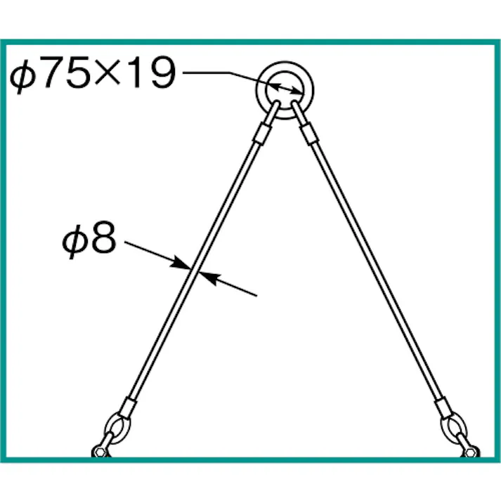 【CAINZ-DASH】スーパーツール 2点吊用天秤 容量:600kg スパン長:1000mm PSB610【別送品】