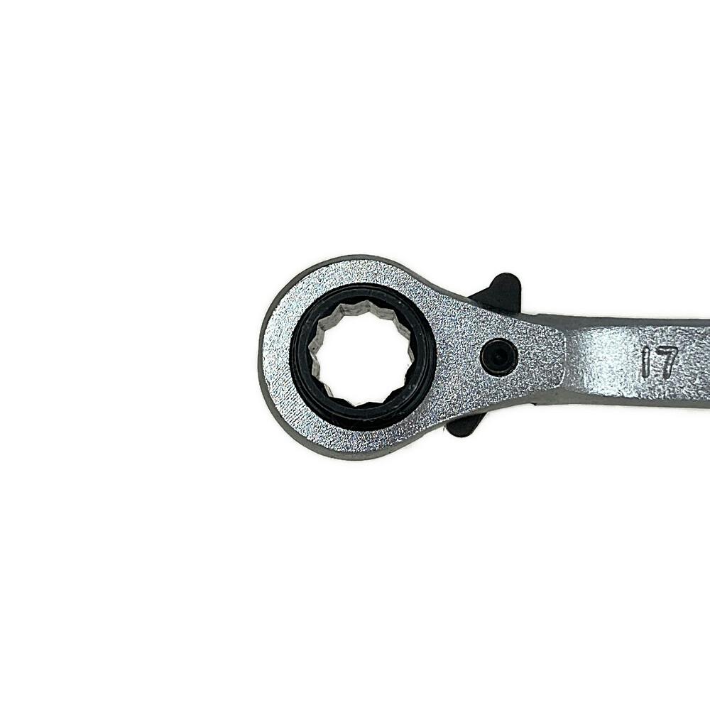 スーパーツール スーパー 曲りのし付・両口ラチェットレンチ