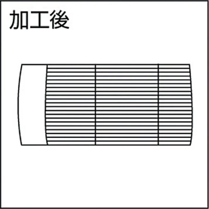 【CAINZ-DASH】スーパーツール 切削ローレット駒(平目用)ピッチ:1.0 外径A:21.5 KNCF2110R【別送品】