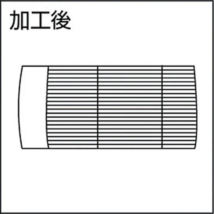 【CAINZ-DASH】スーパーツール 切削ローレット駒(平目用)ピッチ:0.8 外径A:21.5 KNCF2108R【別送品】