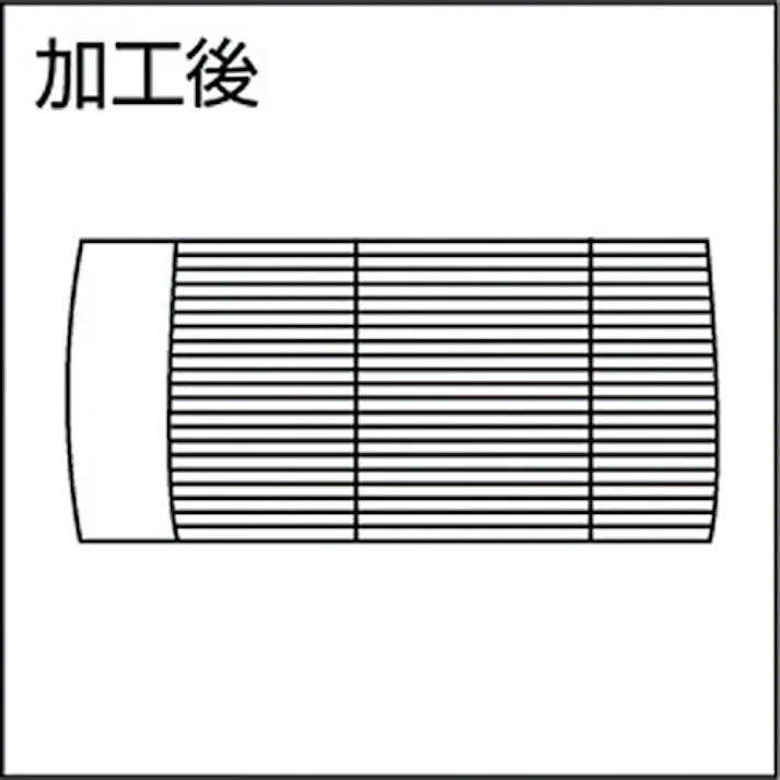 【CAINZ-DASH】スーパーツール 切削ローレット駒(小径平目用)ピッチ:0.7 外径A:9.5 KNCF0907R【別送品】