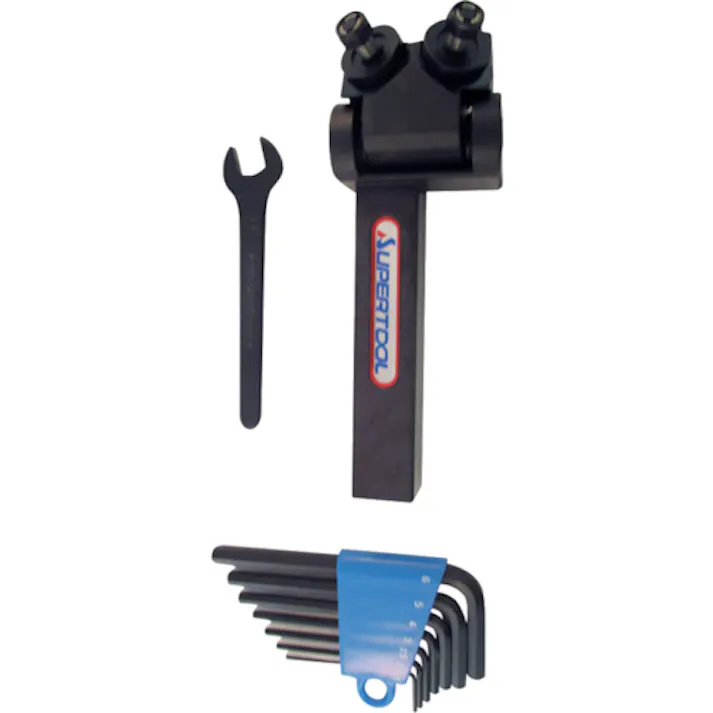 【CAINZ-DASH】スーパーツール 切削ローレットホルダー 切削アヤ目用(NC 旋盤・汎用旋盤用)H:20mm B:20mm KH2CN20N【別送品】