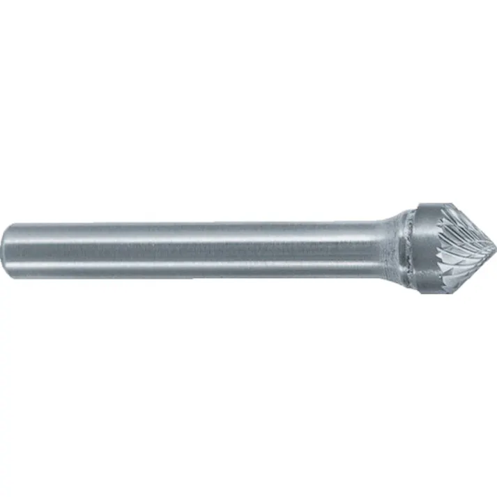 【CAINZ-DASH】スーパーツール スーパー超硬バー シャンク径6mm(円錐型90度)ダブルカット(刃径:12.7) SB49C03【別送品】