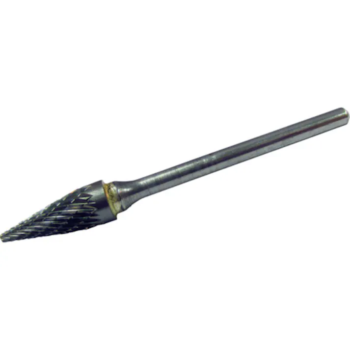 【CAINZ-DASH】スーパーツール スーパー超硬バー ロー付 円錐型(ダブルカット)角度:22° 刃径:6.3mm 刃長:12.7mm 軸径:3.0mm SB5B08【別送品】