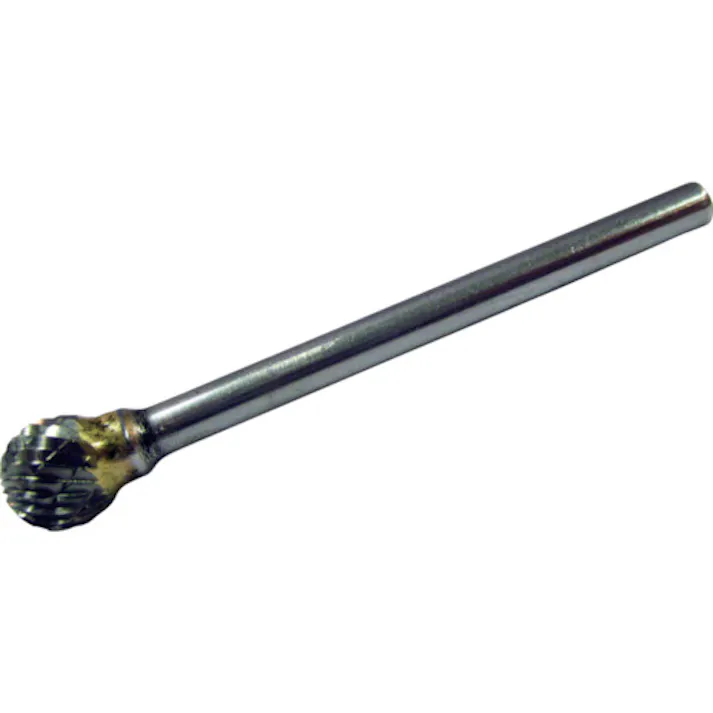 【CAINZ-DASH】スーパーツール スーパー超硬バー ロー付タイプ 球型(ダブルカット)刃径:6.3mm 刃長:5.0mm 軸径:3.0mm SB8B04【別送品】