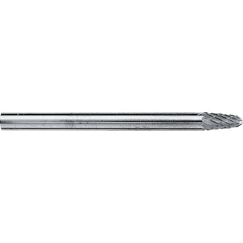 【CAINZ-DASH】スーパーツール スーパー超硬バー　オール超硬タイプ　砲弾型（シングルカット）刃径：３．０ｍｍ　刃長：６．０ｍｍ　軸径：３．０ｍｍ SB3A02S【別送品】