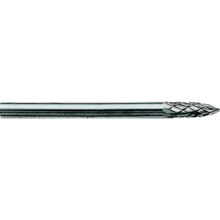 【CAINZ-DASH】スーパーツール スーパー超硬バー オール超硬タイプ ポイント型(シングルカット)刃径:3.0mm 刃長:6.0mm 軸径:3.0mm SB4A02S【別送品】
