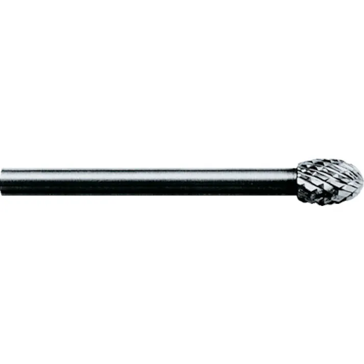【CAINZ-DASH】スーパーツール スーパー超硬バー オール超硬タイプ 卵型(シングルカット)刃径:5.0mm 刃長:7.1mm 軸径:3.0mm SB6D07S【別送品】