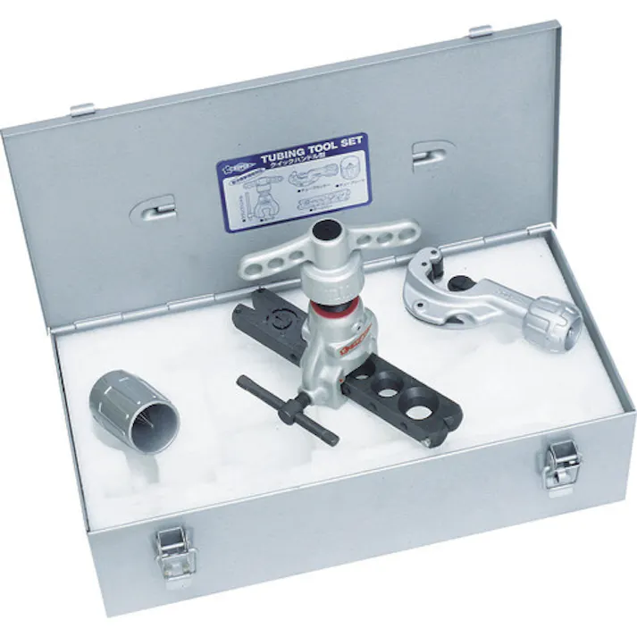 【CAINZ-DASH】スーパーツール クイックハンドル型チュービングツールセット(偏芯式) 新冷媒・新規格対応 TS456WQH【別送品】