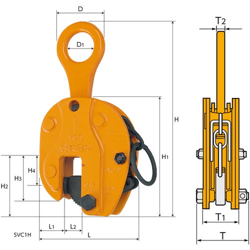 3連エキスパン＆スーパークランプ CAINZ-DASH】スーパーツール 立吊クランプ（ロックハンドル式
