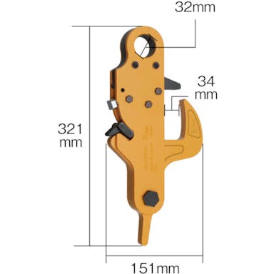 【CAINZ-DASH】スーパーツール 敷鉄板専用フック（抜去式）スーパーフットロック　容量３．０ｔｏｎ SDH3【別送品】