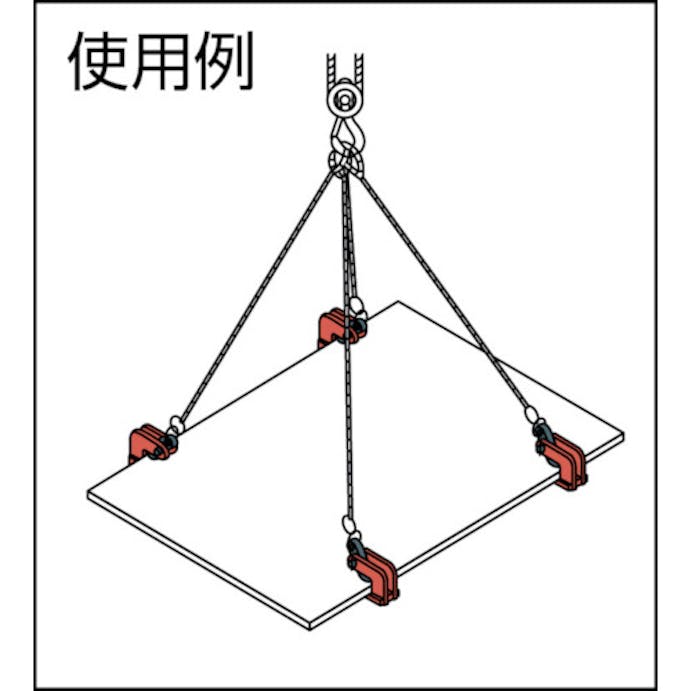 【CAINZ-DASH】スーパーツール 水平横吊クランプ（クランプ範囲：０～４０ｍｍ） HPC1N【別送品】