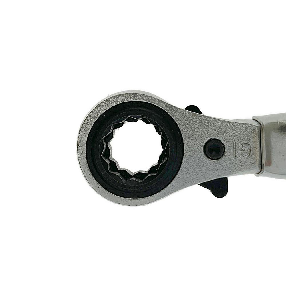 スーパーツール スーパー 薄型・両口ラチェットレンチ 農機爪交換用