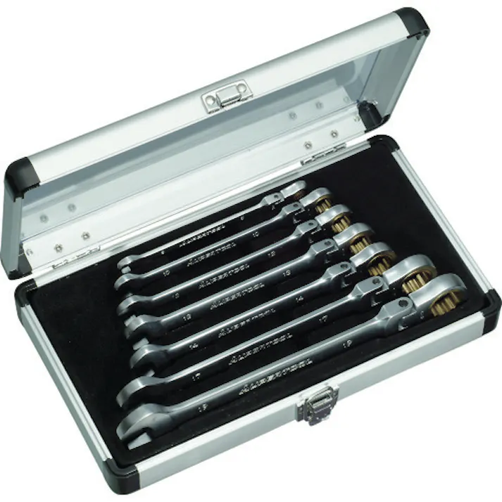 【CAINZ-DASH】スーパーツール ギアレンチ7本組セット フレックスタイプ セット内容:8、10、12、13、14、17、19 GRW700F【別送品】