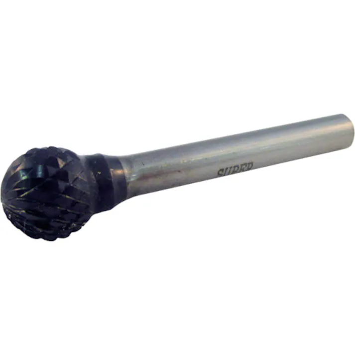【CAINZ-DASH】スーパーツール スーパー超硬バー 重切削用 ロー付タイプ 球型 刃径:12.7mm 軸径:6.0mm SBH8C07【別送品】