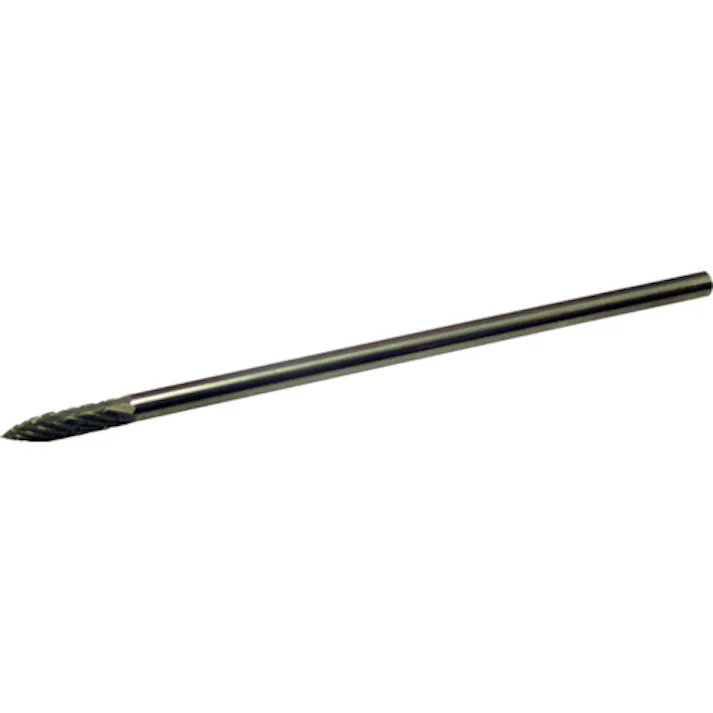 【CAINZ-DASH】スーパーツール スーパー超硬バー ロングシャンク オール超硬 ポイント型(ダブルカット)刃径3.0mm 軸径3.0mm 全長75 SB4A0375【別送品】
