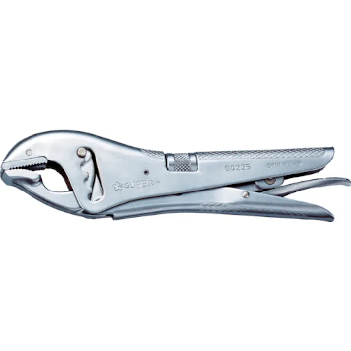 【CAINZ-DASH】スーパーツール グリッププライヤ(本体全長:235mm)最大締付握力:500kg SG225【別送品】