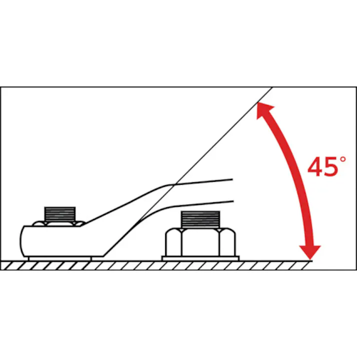 【CAINZ-DASH】スーパーツール 45度両口めがねレンチセット(6丁組) S4506N【別送品】