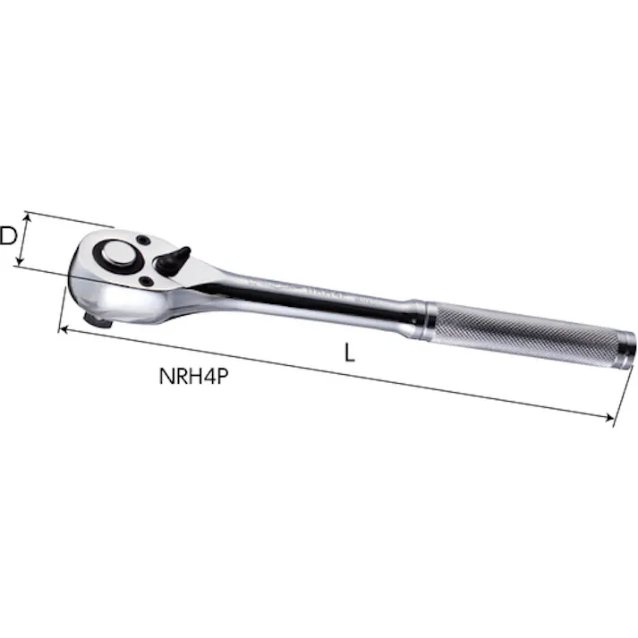 【CAINZ-DASH】スーパーツール ラチェットハンドル(1/2 )プッシュ式 NRH4P【別送品】