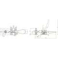 【CAINZ-DASH】スーパーツール 下方押え型トグルクランプ（水平ハンドル式）全長：８０ｍｍ　締付力：０．２７ｋＮ TDH150F【別送品】