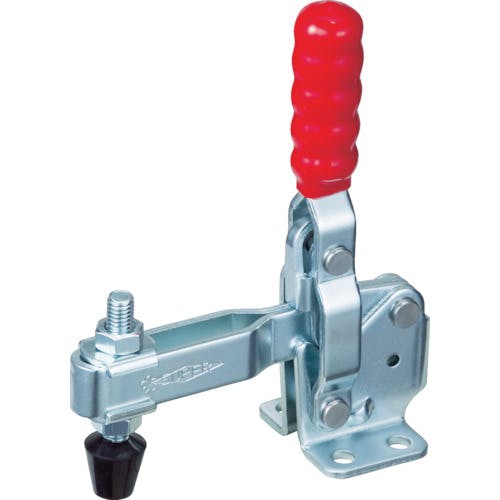 スーパーツール 下方押え型トグルクランプ(垂直ハンドル式) 全長:143mm 締付力:2.27kN フランジベース TDV450F トグルクランプ(下方押え型) スーパーツール 下方押え型トグルクランプ(垂直ハンドル式) 全長:143mm 締付力:2.27kN フランジベース TDV450F トグルクランプ(下方押え型)