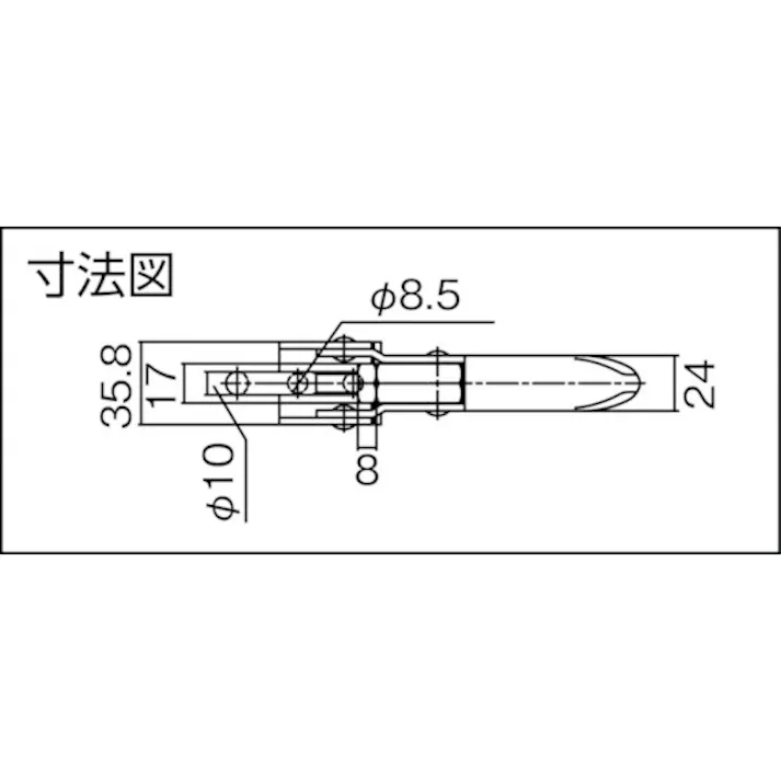 【CAINZ-DASH】スーパーツール 引き止め専用型トグルクランプ 最大支持力:3.0kN 調整量:12mm フランジベース Uバー付 TLA150F【別送品】