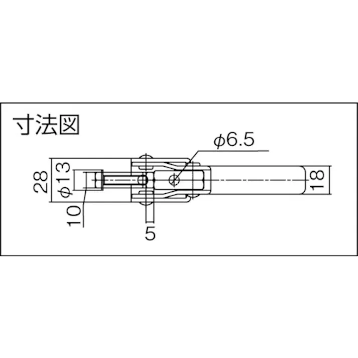【CAINZ-DASH】スーパーツール 引き止め専用型トグルクランプ ベースタイプ:フランジ 最大支持力:1.7kN 調整量:12mm TLA120F【別送品】
