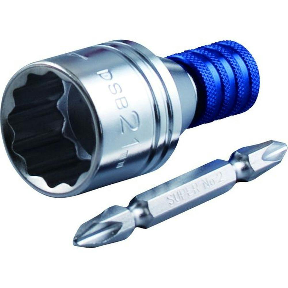 スーパーツール スーパー 着脱式 電ドル用ソケットビット 対辺21mm