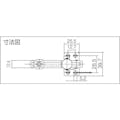 【CAINZ-DASH】スーパーツール 下方押え型トグルクランプ（垂直ハンドル式）　全長：１００ｍｍ　締付力：０．９１ｋＮ　フランジベース TDV250FL【別送品】