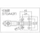 【CAINZ-DASH】スーパーツール 下方押え型トグルクランプ(垂直ハンドル式) 全長:140mm 締付力:2kN フランジベース ステンレス(SUS304) STDA42F【別送品】