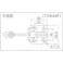 【CAINZ-DASH】スーパーツール 下方押え型トグルクランプ(垂直ハンドル式) 全長:237mm 締付力:4kN フランジベース TDA44F【別送品】