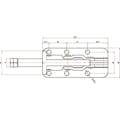 【CAINZ-DASH】スーパーツール 横押し型トグルクランプ　全長：２９１ｍｍ　締付力：１１．３６ｋＮ TPL350F【別送品】