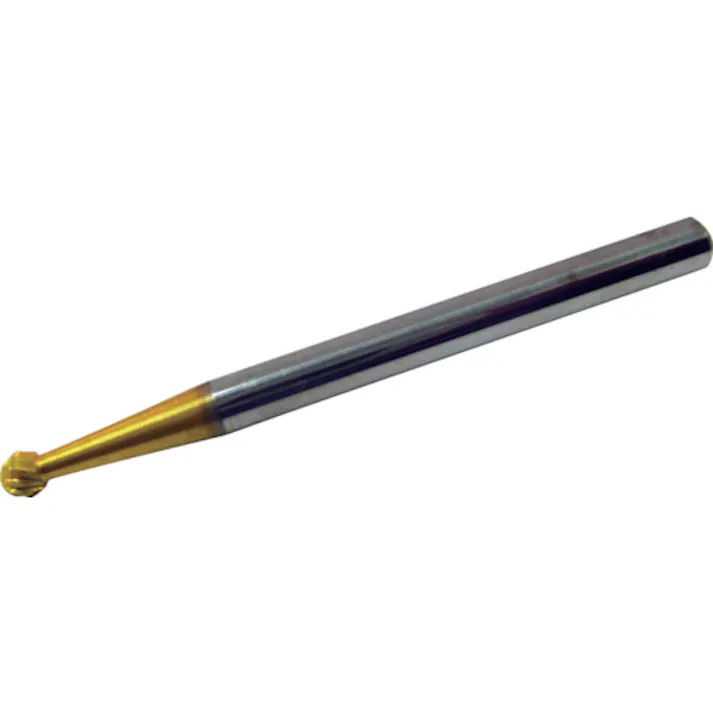 【CAINZ-DASH】スーパーツール スーパー超硬バー チタンコーティング オール超硬 球型(ダブルカット)刃径:2.5mm 軸径:3.0mm SBT8A01【別送品】