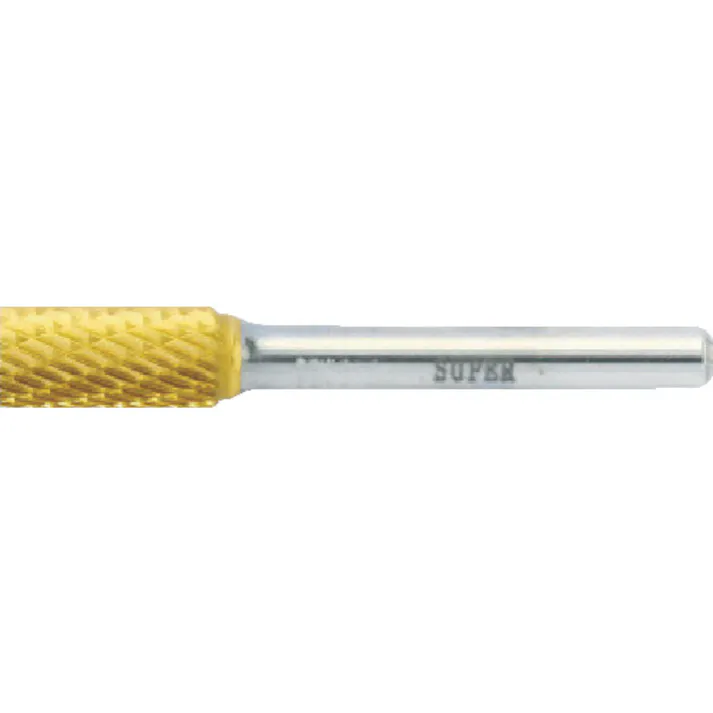 【CAINZ-DASH】スーパーツール スーパー超硬バー チタンコーティング ロー付タイプ 円筒型(ダブルカット)刃径:8.0mm 軸径:6.0mm SBT1C05【別送品】