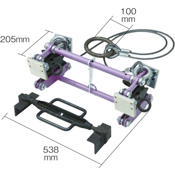 【CAINZ-DASH】スーパーツール Ｕ字溝吊クランプ内張型（パッド式） BUC240N【別送品】