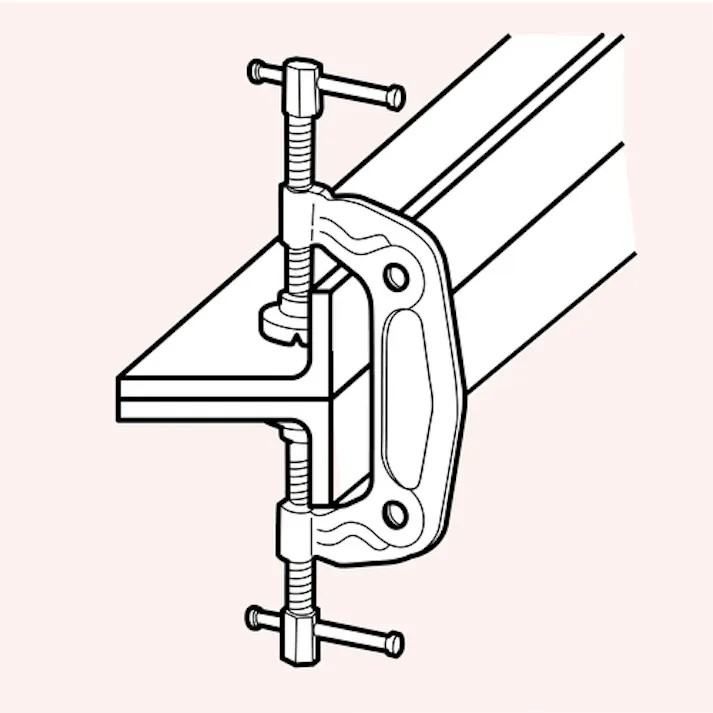 【CAINZ-DASH】スーパーツール 溶接用マルチクランプ クランプ範囲:V型アダプタφ13.8~φ60.5、丸型アダプタ0~61 WMC2【別送品】