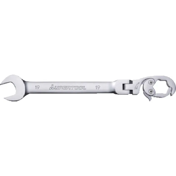 【CAINZ-DASH】スーパーツール オープンラチェットレンチ(フレックスタイプ)L:248mm 呼び:19 RCW19F【別送品】