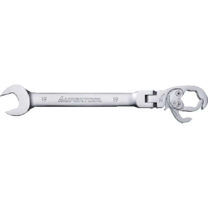 【CAINZ-DASH】スーパーツール オープンラチェットレンチ(フレックスタイプ)L:298mm 呼び:22 RCW22F【別送品】