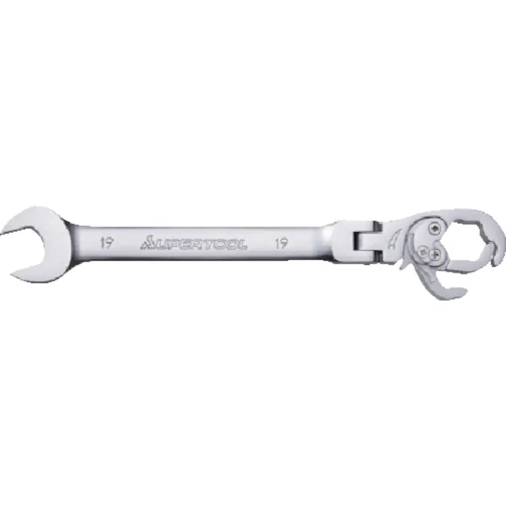 【CAINZ-DASH】スーパーツール オープンラチェットレンチ(フレックスタイプ)L:333mm 呼び:24 RCW24F【別送品】