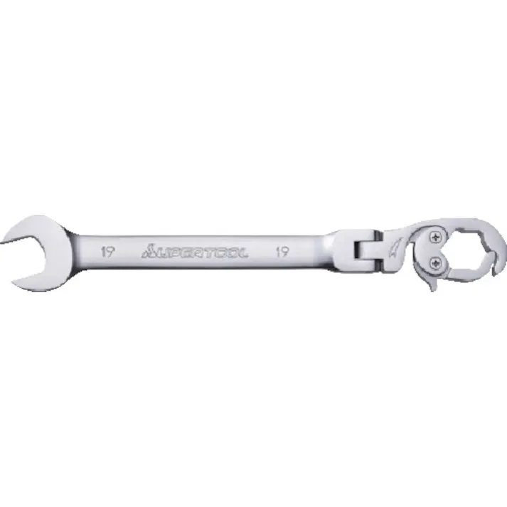 【CAINZ-DASH】スーパーツール オープンラチェットレンチ(フレックスタイプ)L:343mm 呼び:27 RCW27F【別送品】