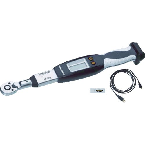 【CAINZ-DASH】スーパーツール デジタルトルクレンチ　ハイスペック（無線・ケーブル兼用式）差込角９．５ｍｍ　トルク測定範囲：５～２５Ｎ・ｍ DTRH3025R【別送品】