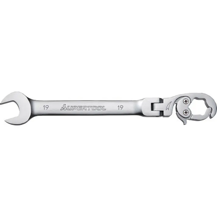 【CAINZ-DASH】スーパーツール 配管用レンチ オープンラチェットレンチ(フレックスタイプ)L:170mm 呼び:12 RCW12F【別送品】