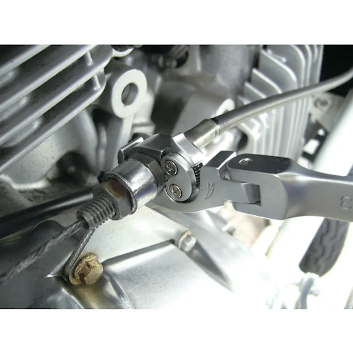 【CAINZ-DASH】スーパーツール 配管用レンチ オープンラチェットレンチ(フレックスタイプ)L:186mm 呼び:14 RCW14F【別送品】