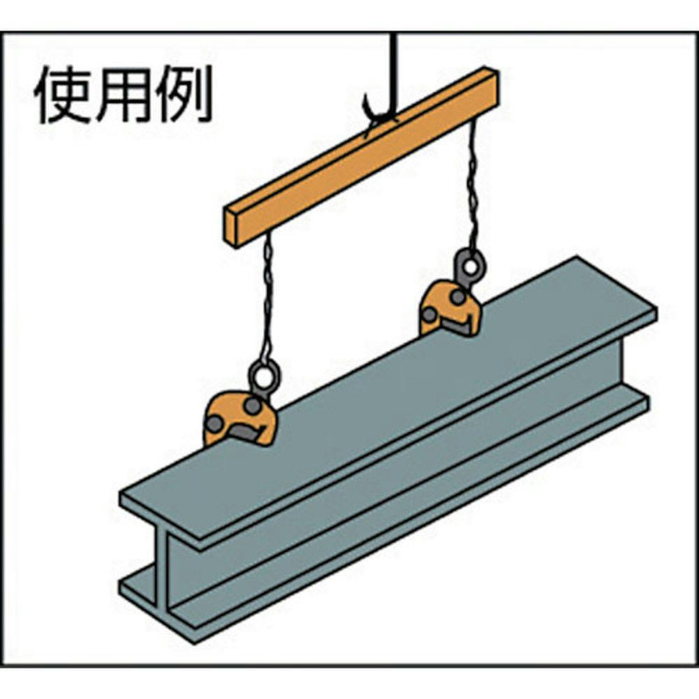 スーパーツール 自在型横吊クランプ 容量：0.5ton | 作業工具・作業